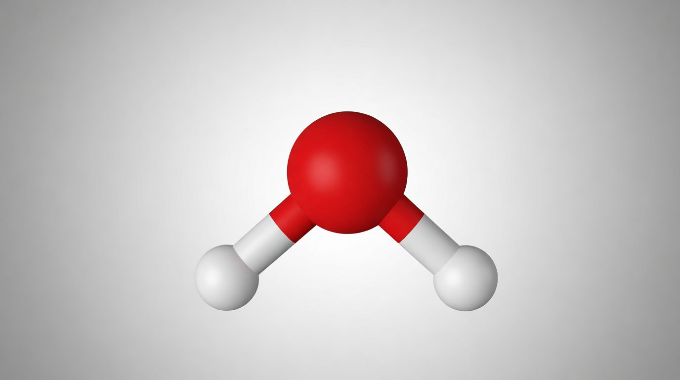 Modèle moléculaire de l'eau H2O