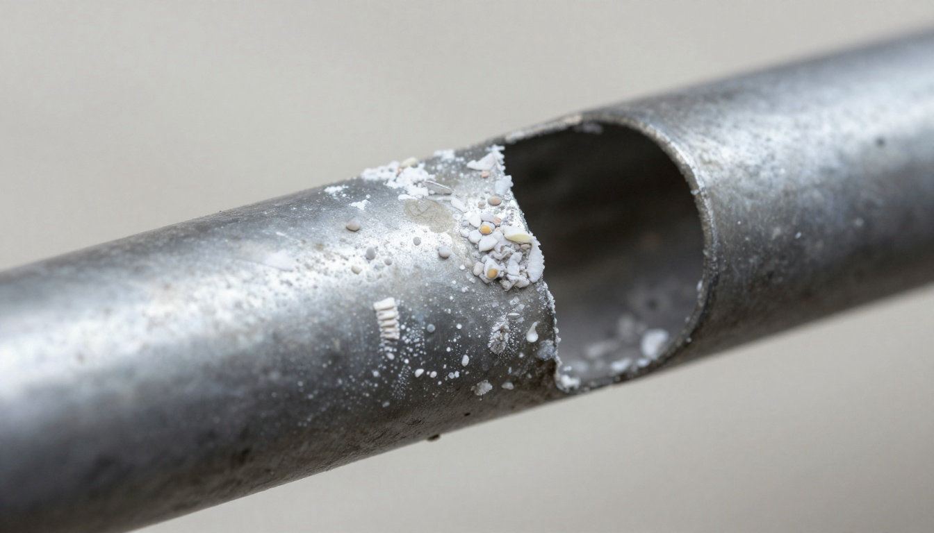 Changements observés sur le calcaire et la chimie de l'eau