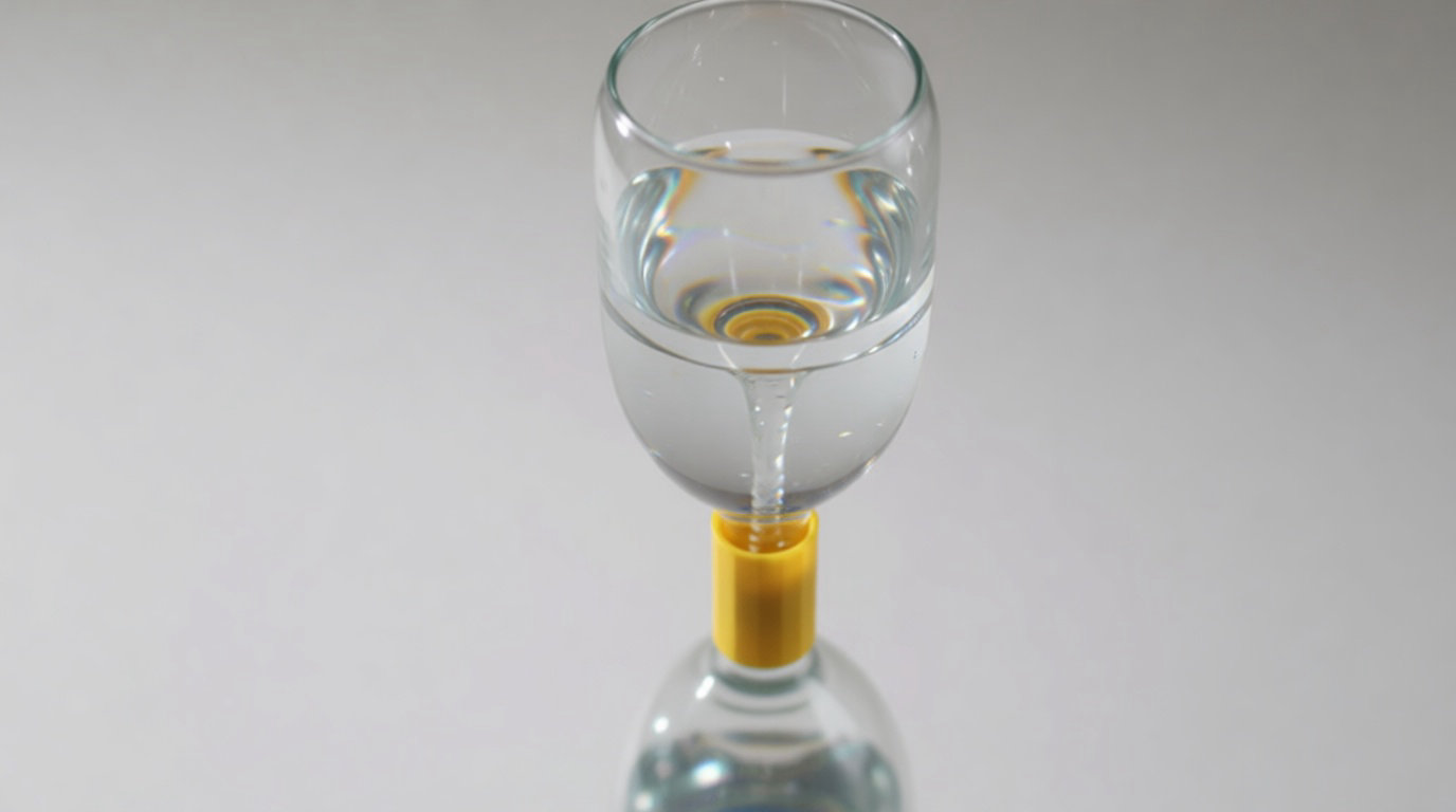 L'eau hexagonale et la zone d'exclusion : une approche cellulaire