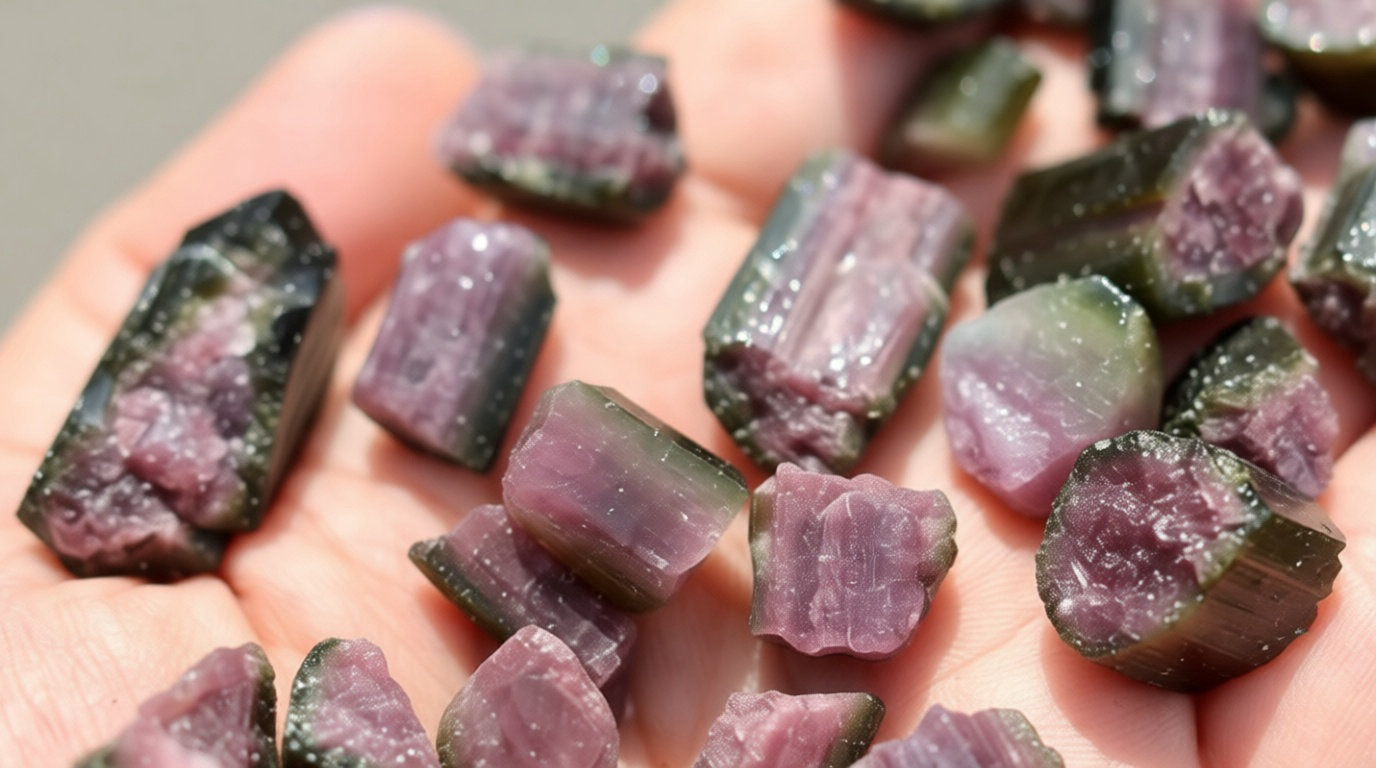 Tourmaline melon d'eau : caractéristiques et origine d'une pierre unique