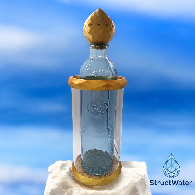 Illustration de l'eau restructurée et de son organisation moléculaire